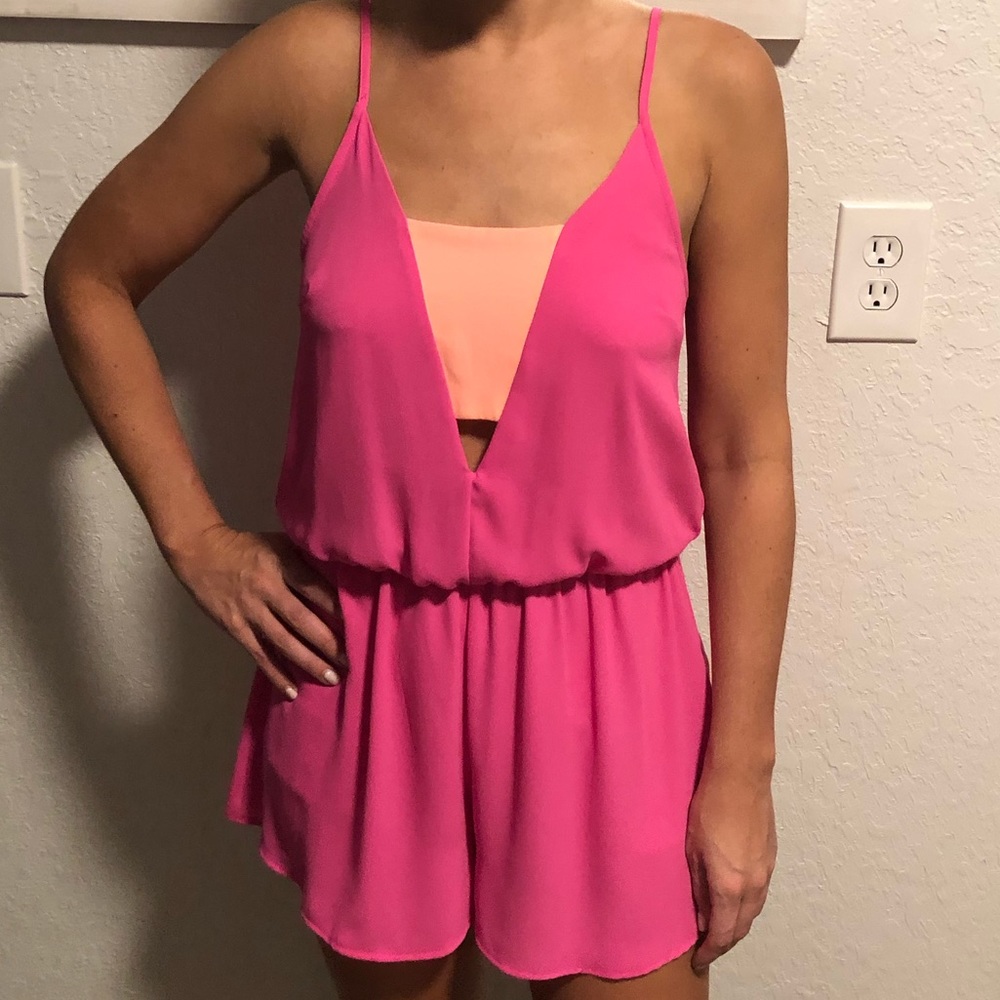 Lush Pink romper - never worn!